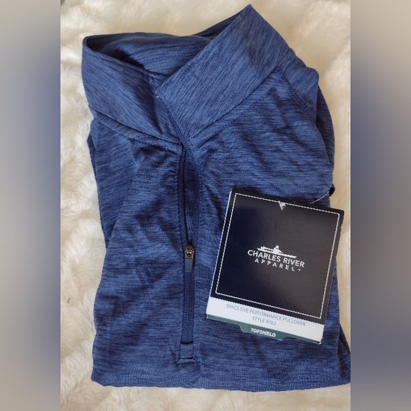 Charles River Men's Space Dye Performance Pullover 9763 - Picture 2 of 3